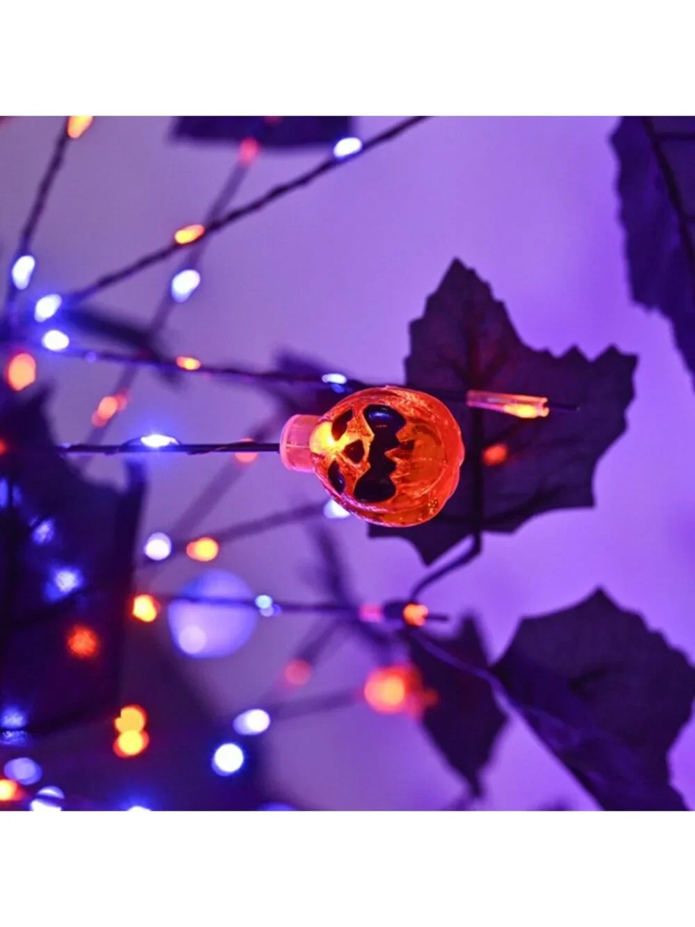 5FT Lighted Halloween Tree with 518 LED Twinkling Lights & Spooky Ornaments